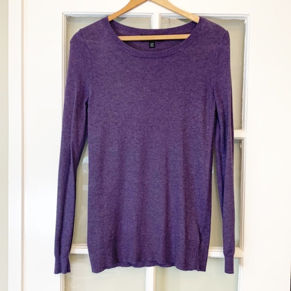 Mossimo Women’s Long Sleeve Purple Sweater (Size XS)